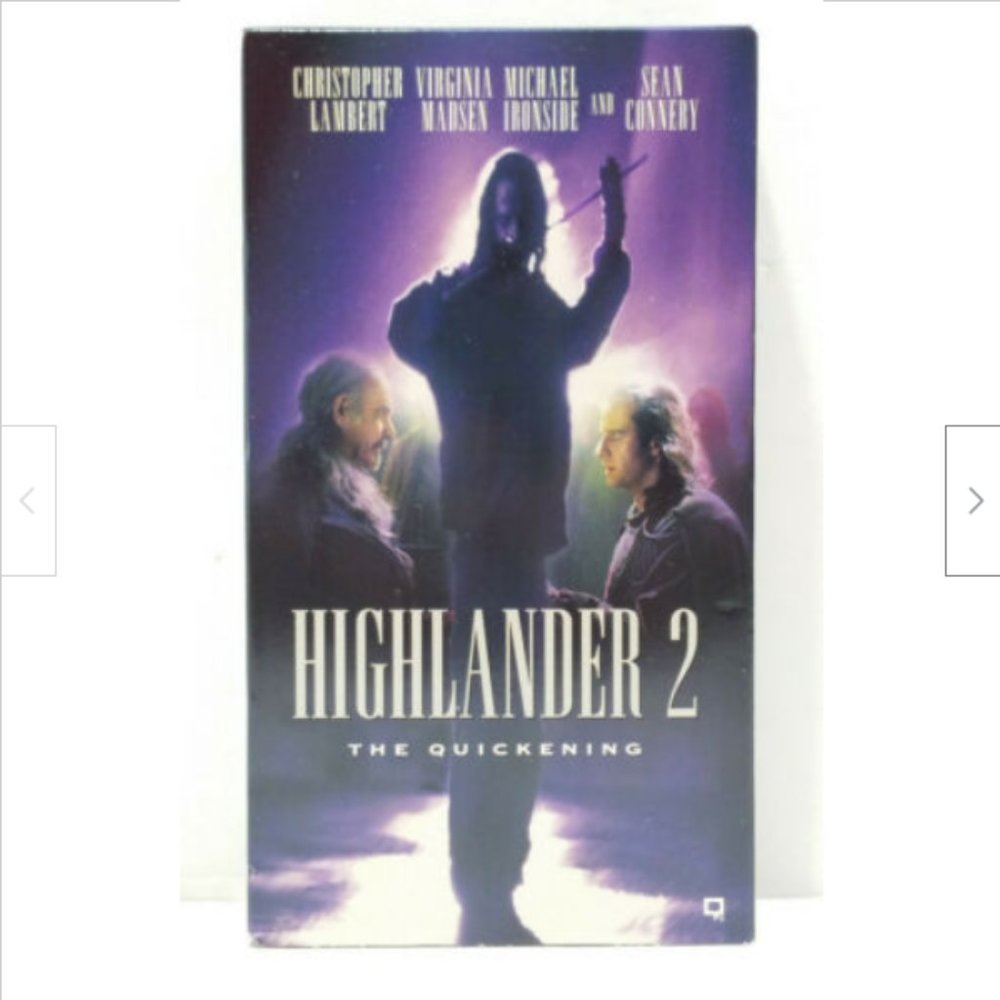 Highlander 2: The Quickening (VHS, 1997) 4998E1M